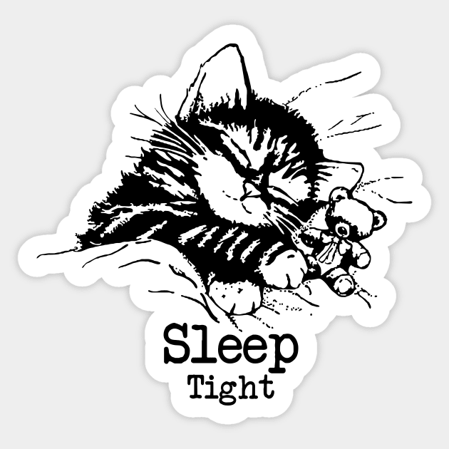 Sleepy Cat Sticker by My Happy-Design